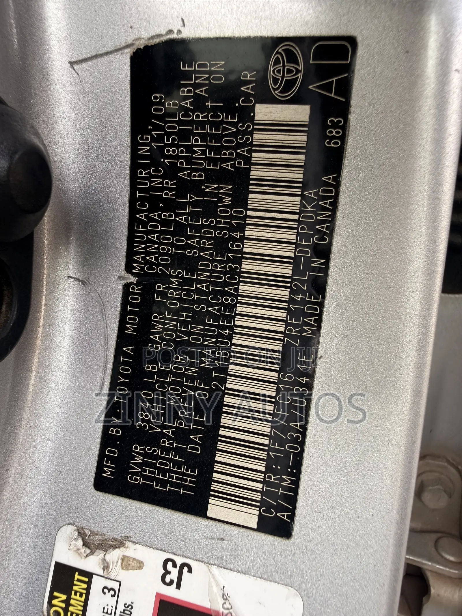Toyota Corolla 2010 Silver