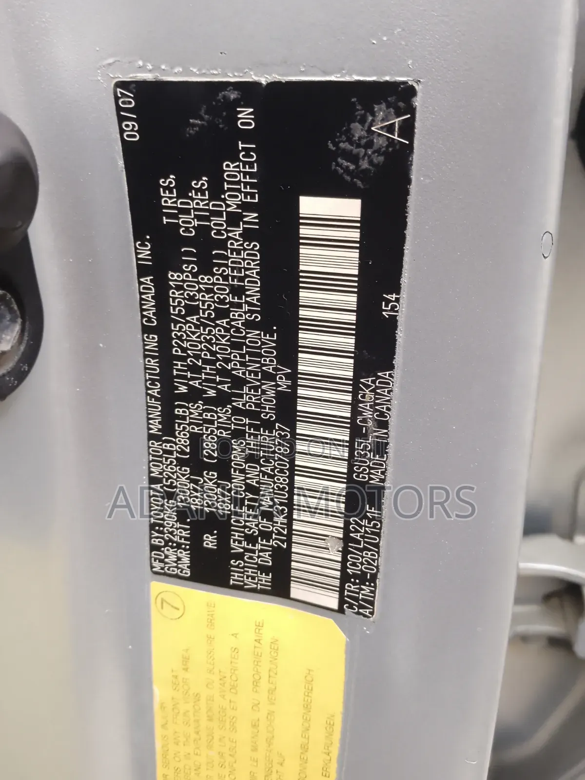 Lexus RX 2008 Silver