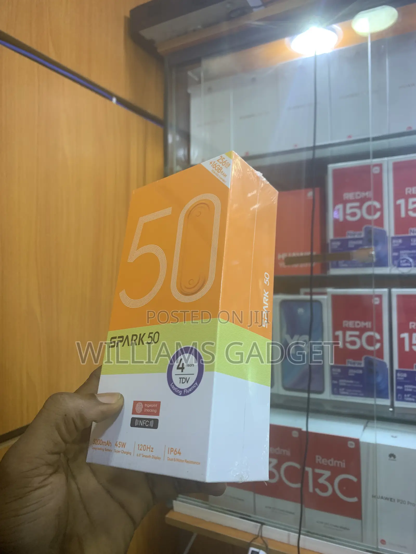 New Tecno Spark 50 128 GB Gray