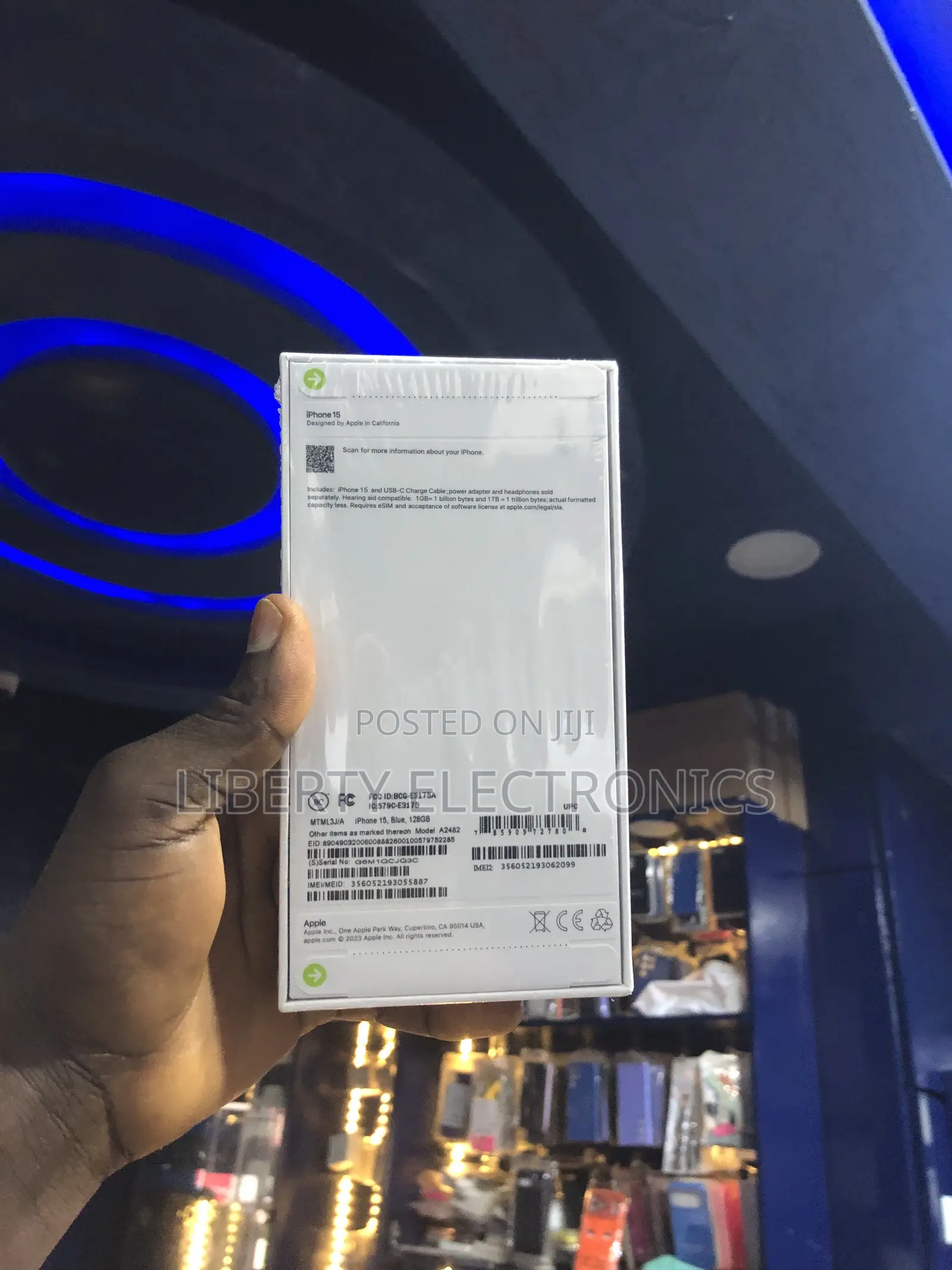 New Apple iPhone 15 128 GB Blue
