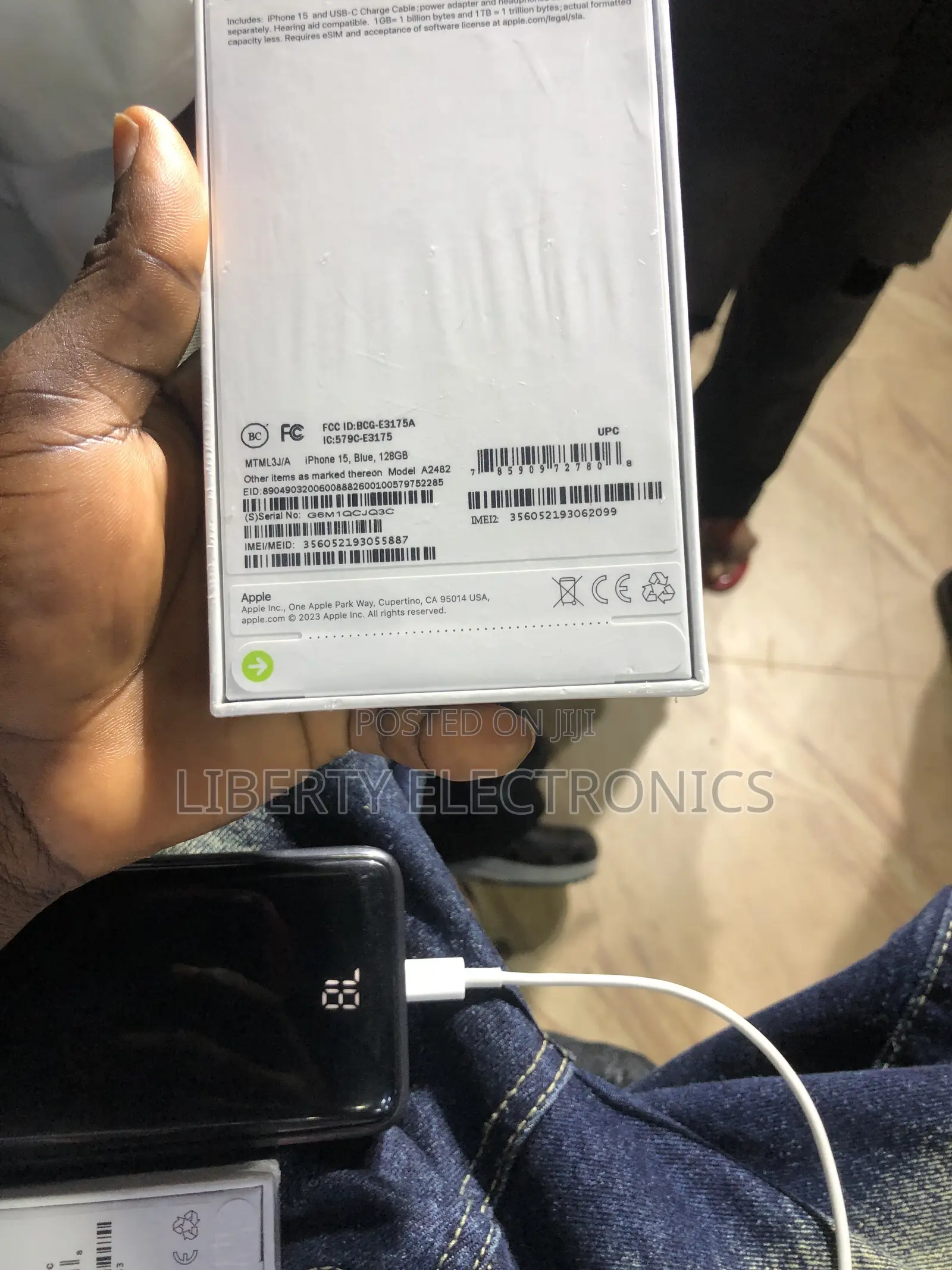 New Apple iPhone 15 128 GB Blue