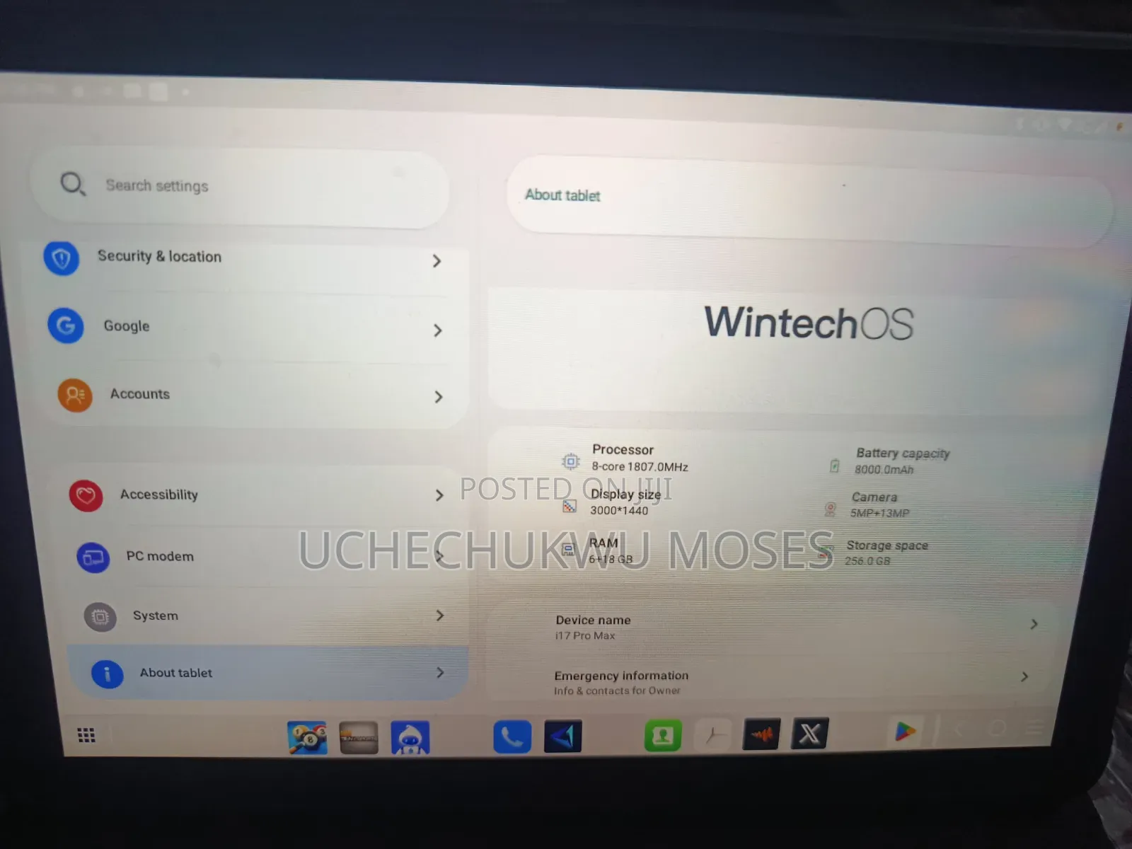Tablet 256 GB Black