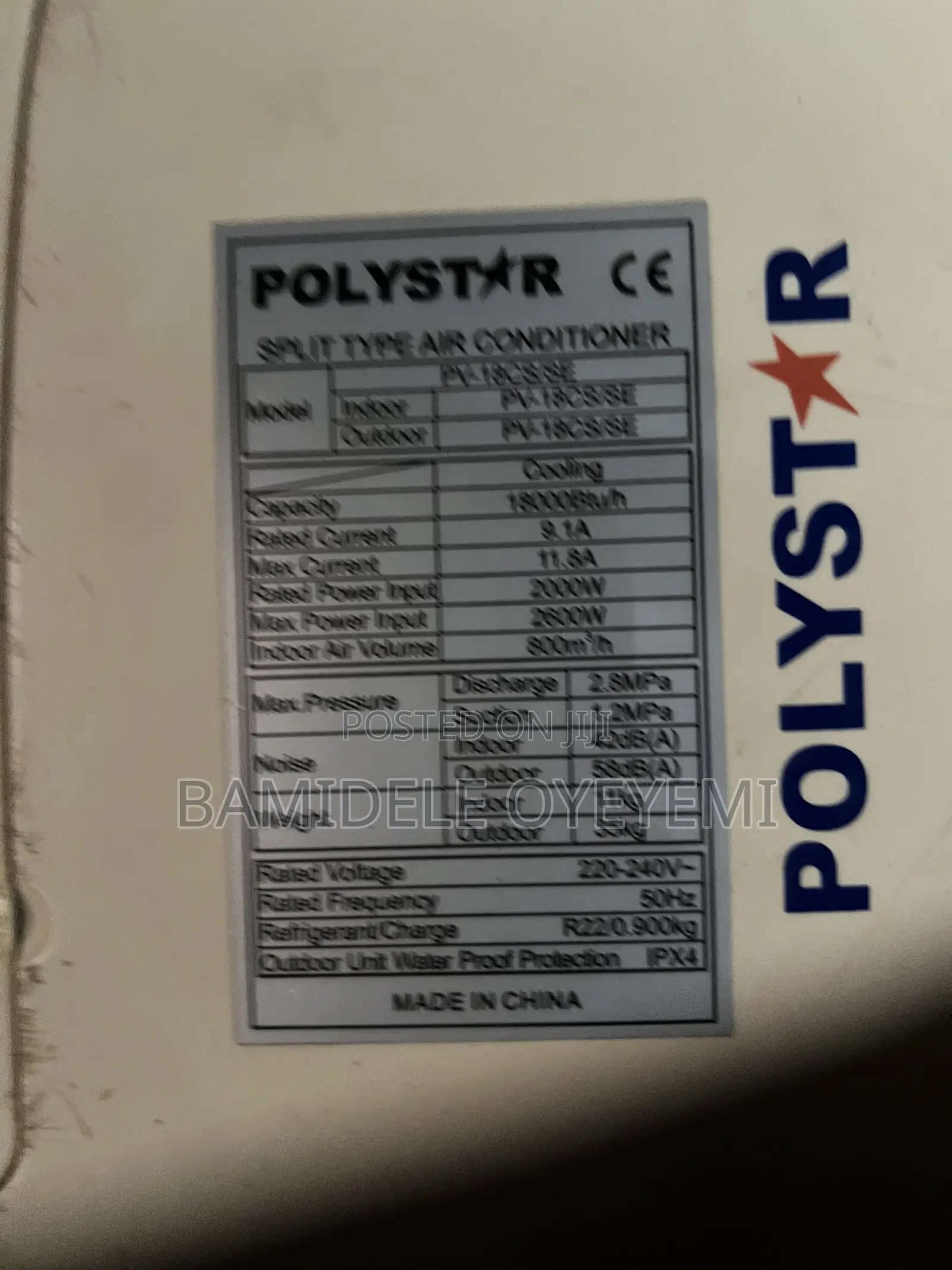 Polystar 2hp Split Ac