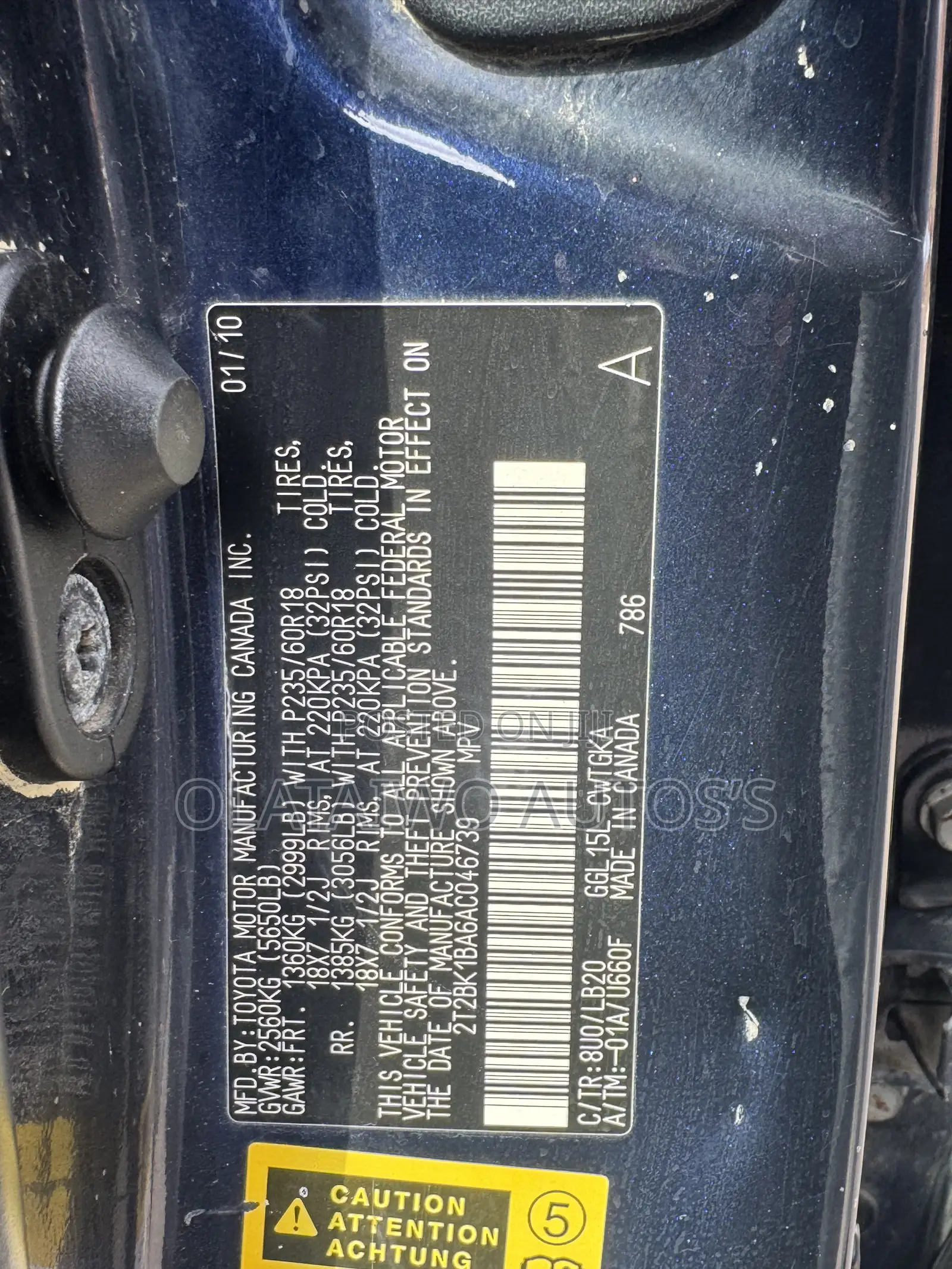 Lexus RX 350 2010 Blue