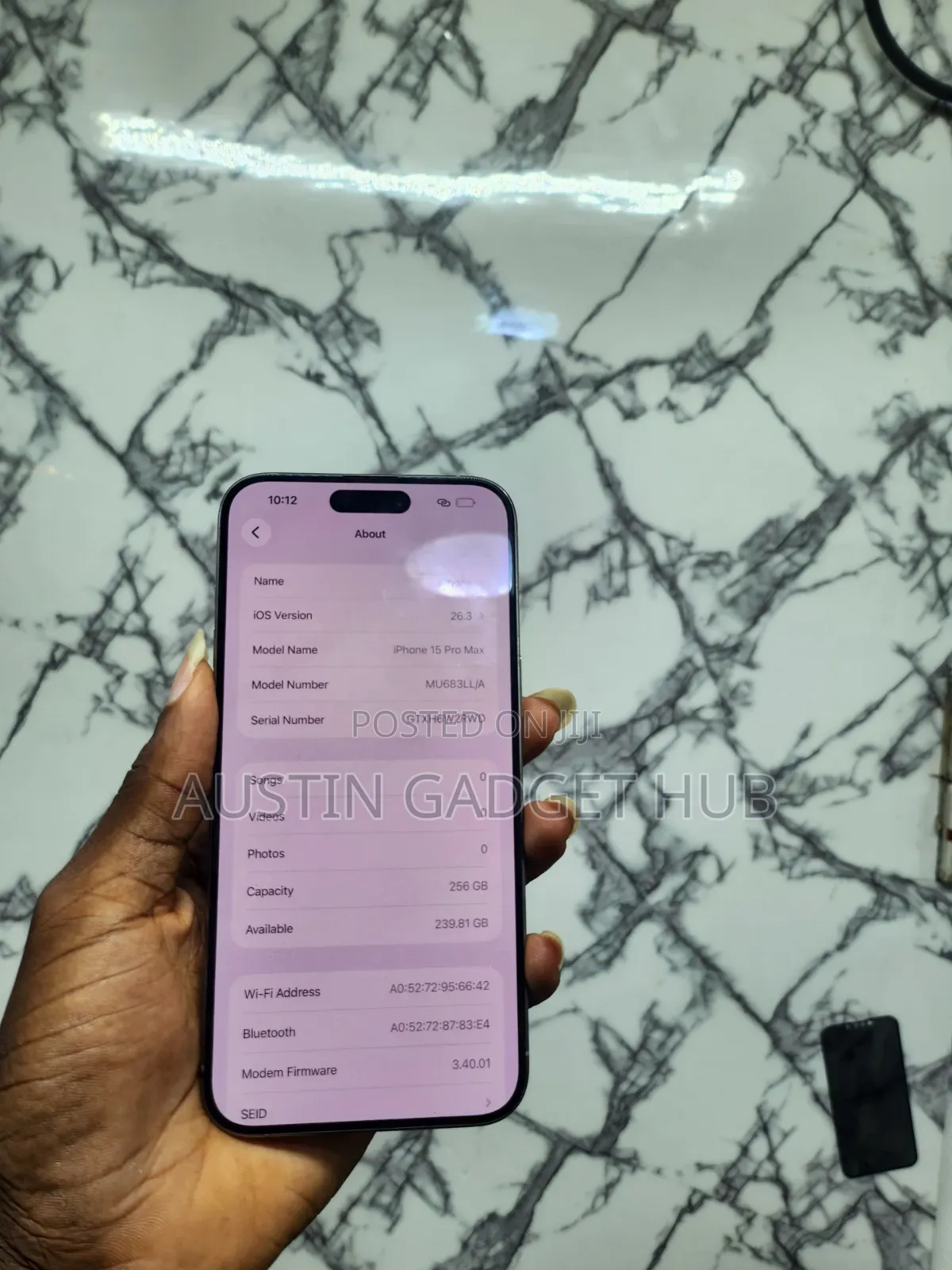 Apple iPhone 15 Pro Max 256 GB Silver