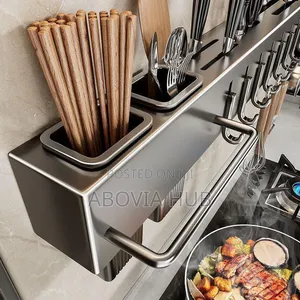 60cm Carbon Steel Wall Mounted Kitchen Organizer Rack