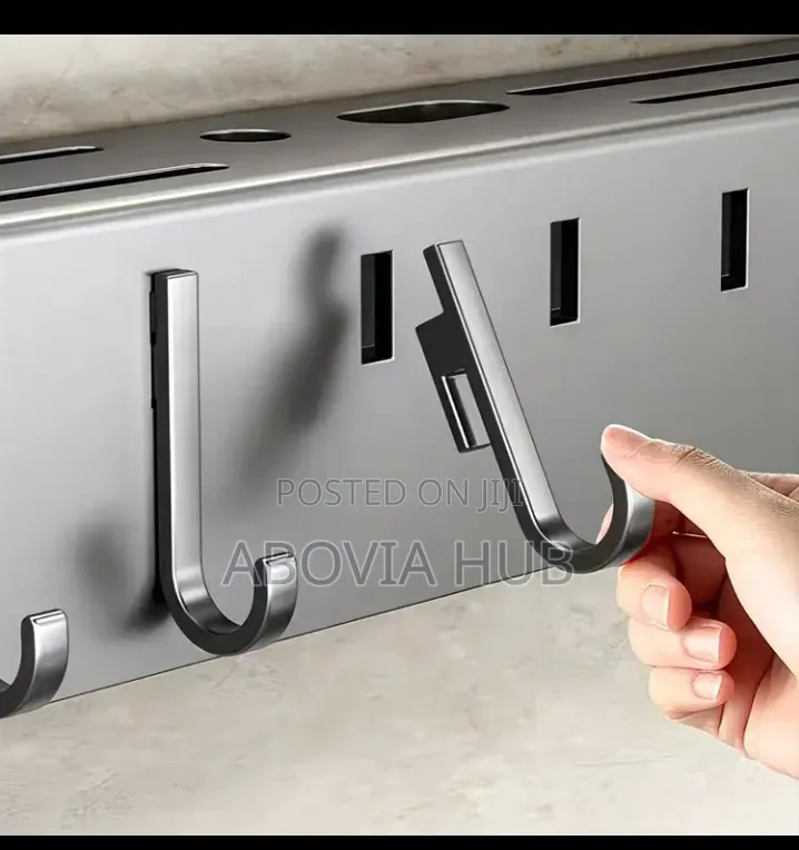 60cm Carbon Steel Wall Mounted Kitchen Organizer Rack