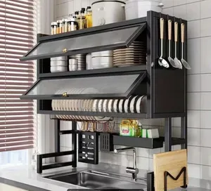 Double Layer Kitchen Plate Rack
