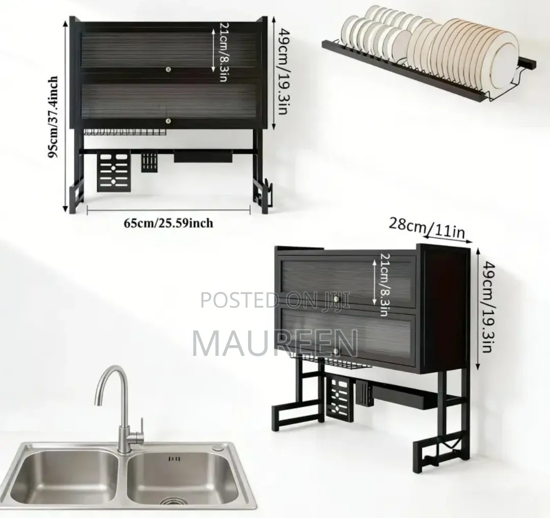 Double Layer Kitchen Plate Rack