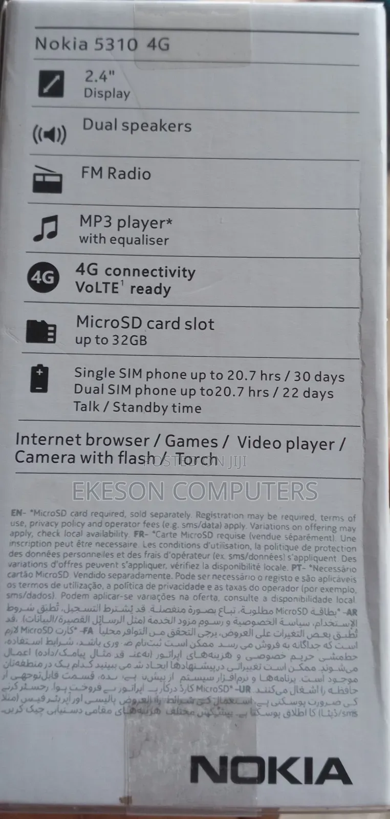 New Nokia 5310 XpressMusic White