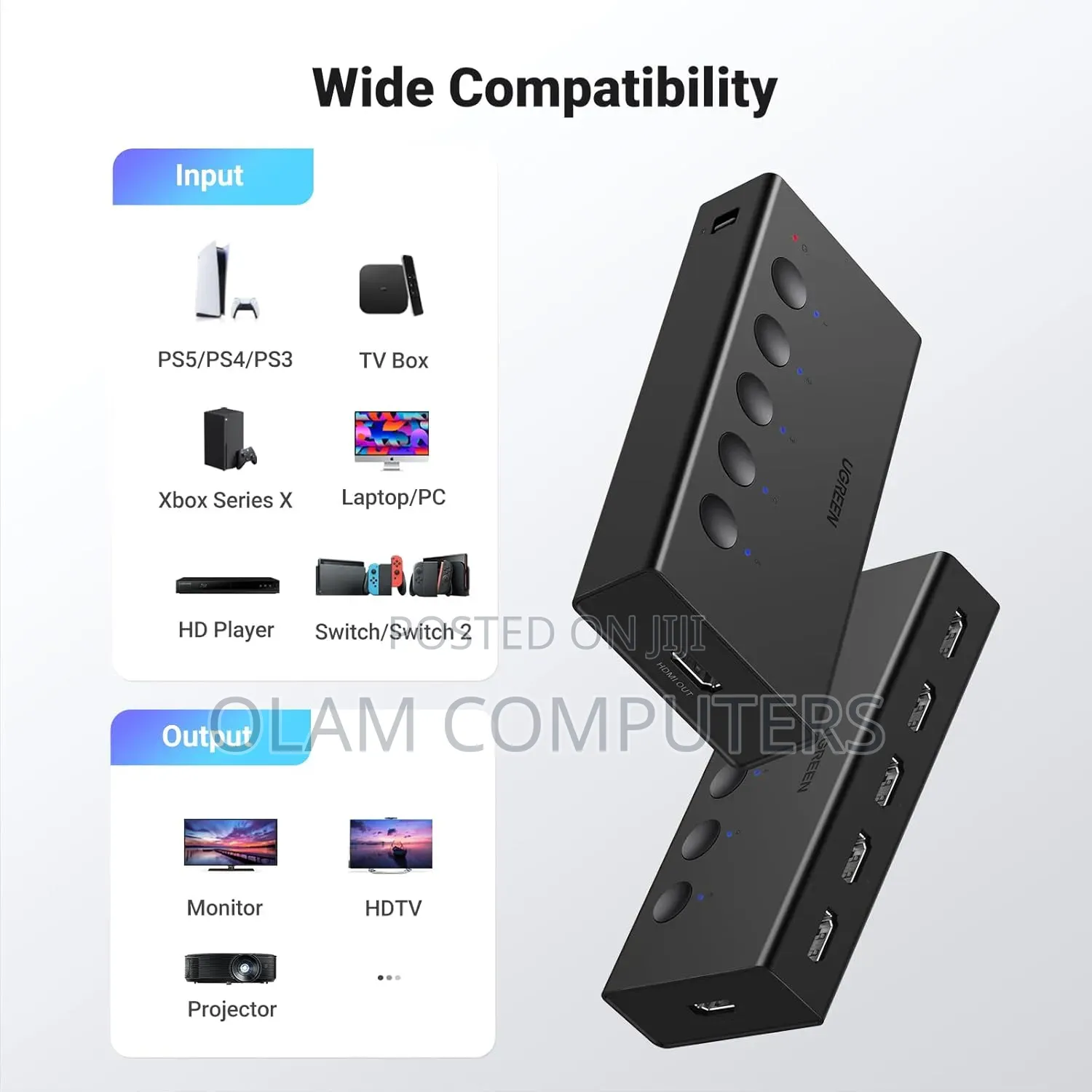 Ugreen Hdmi Switch 5 in 1 Out