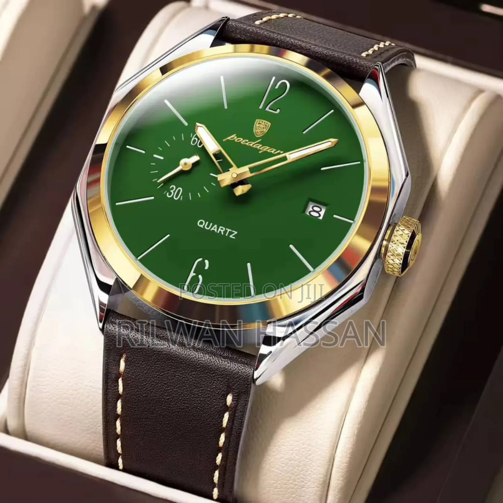 Poedagar Classic Chronograph Leather