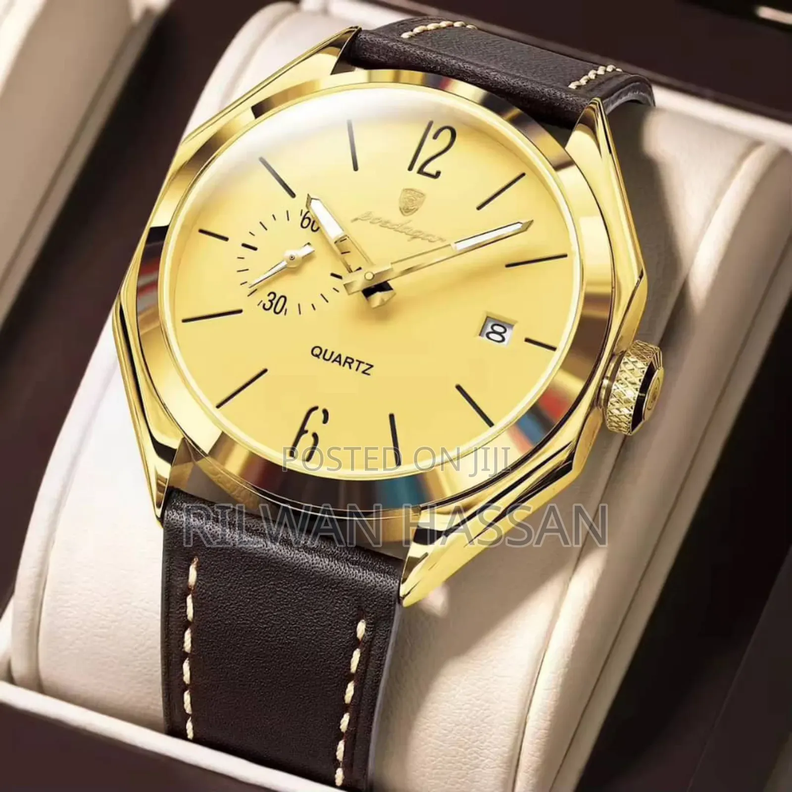 Poedagar Classic Chronograph Leather