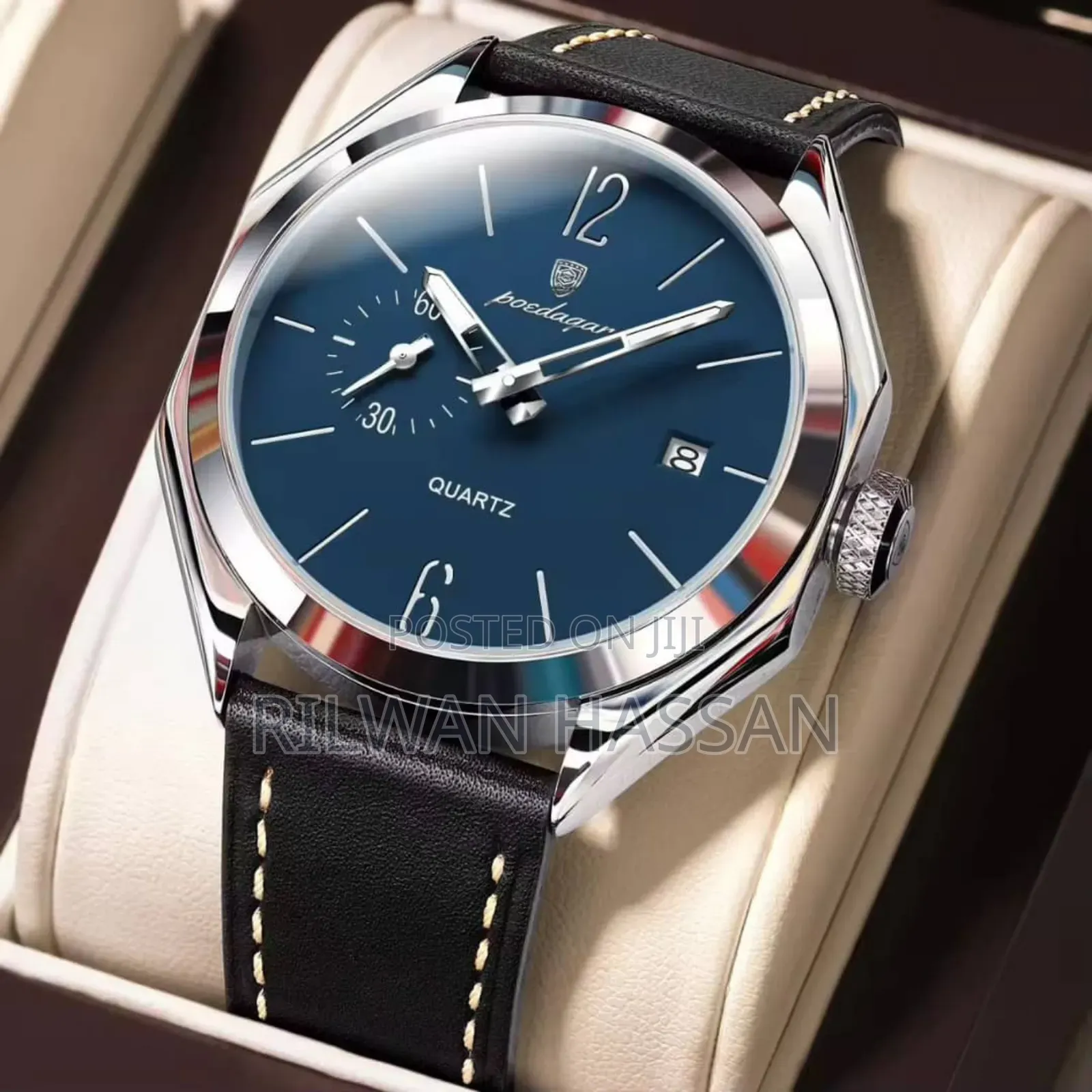 Poedagar Classic Chronograph Leather