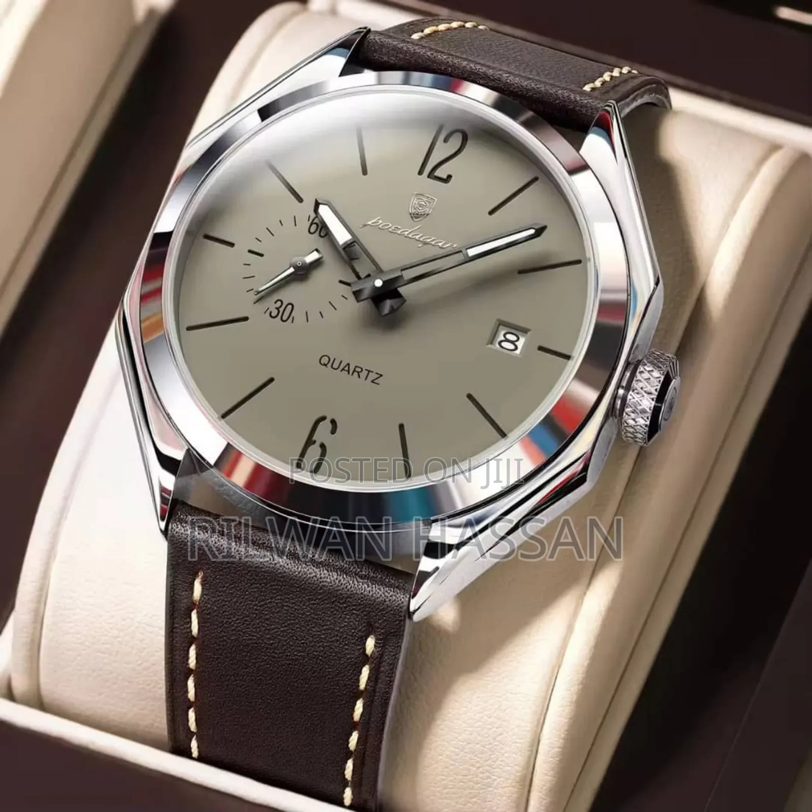 Poedagar Classic Chronograph Leather