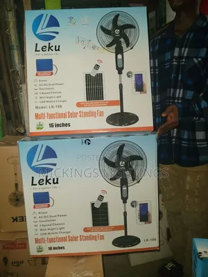 Solar Multifunctional Standing Fan