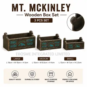 Mt. McKinley Wooden Box (3set)