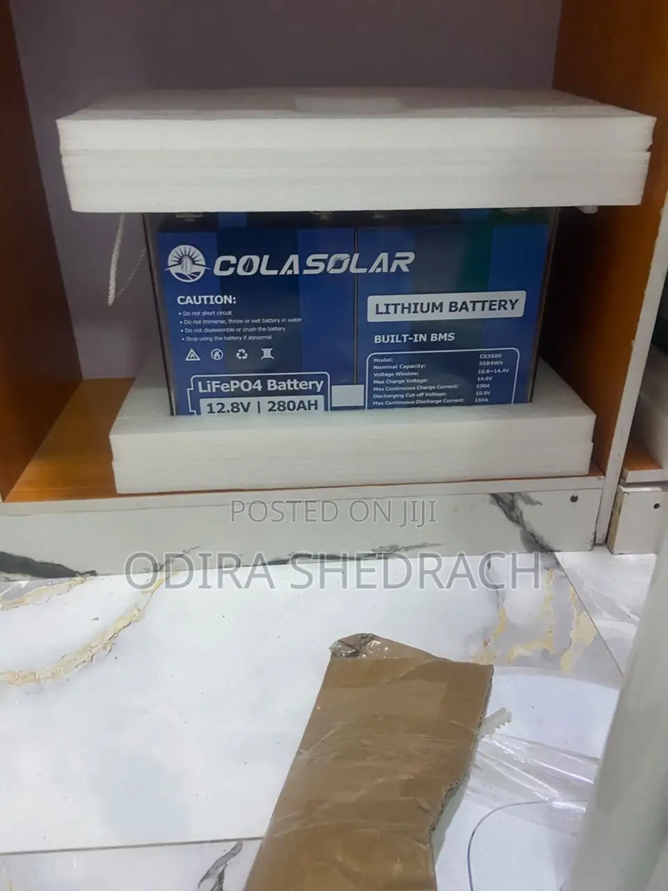 Colasolar 3.6kwh 12v Battery