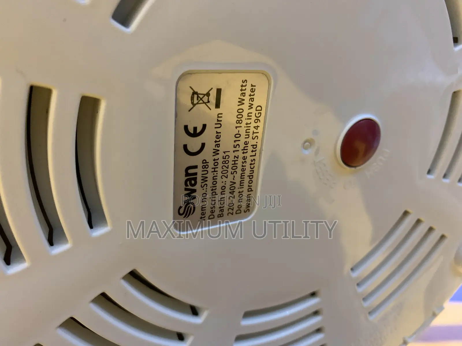 Swan 8l Commercial Plastic Water Boiler
