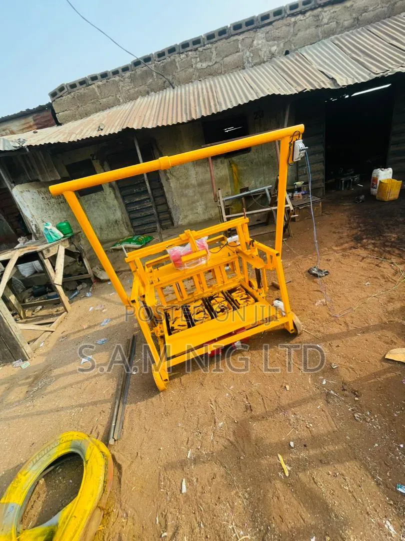 Concrete Block Producing Machine.