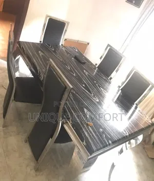 6 Seaters Original Marble Top Dining Set