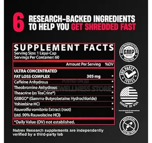 Lipo6 Black Ultra Concentrate 60 Liquid Capsules