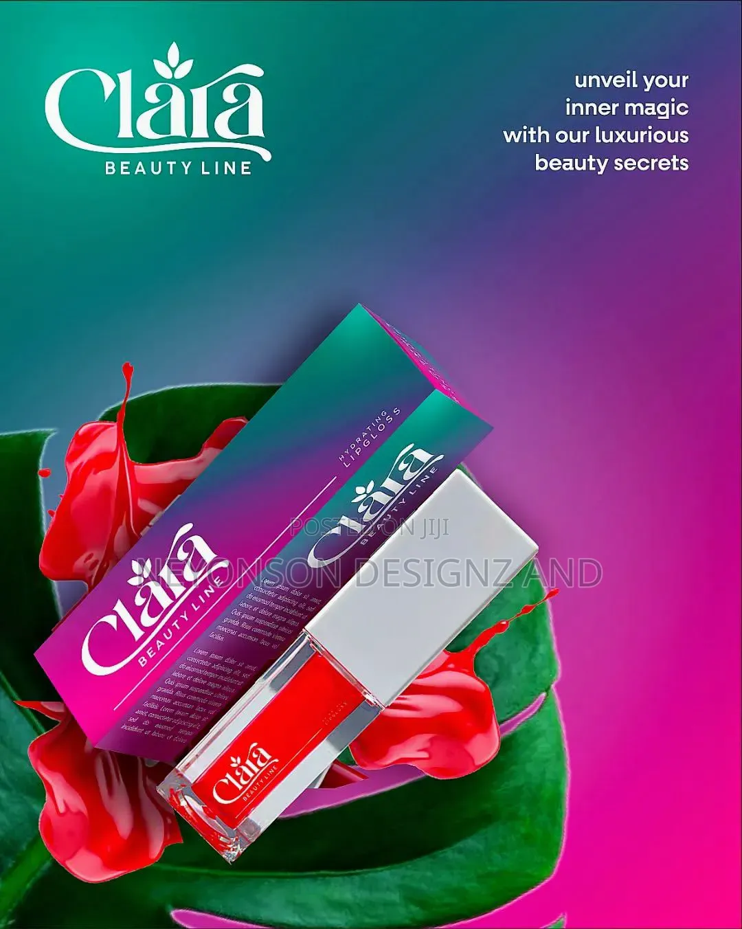 Lip Gloss Packaging Design Print