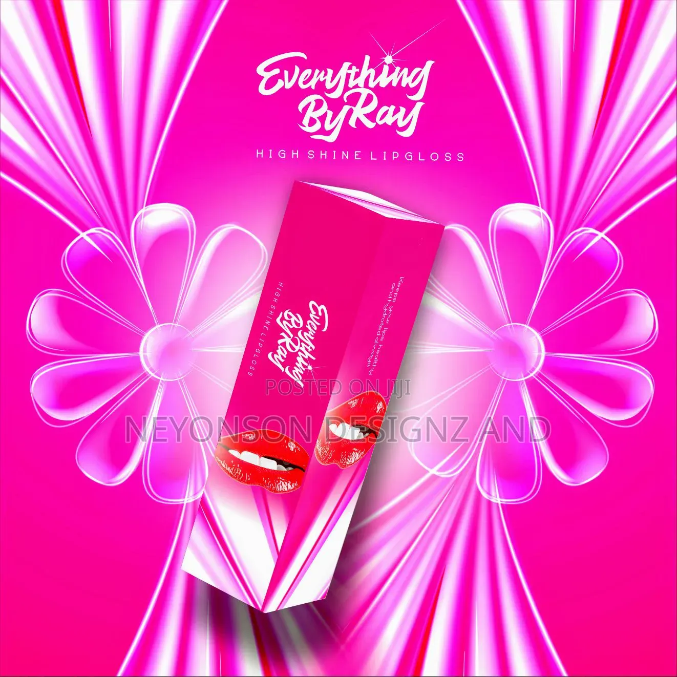 Lip Gloss Packaging Design Print