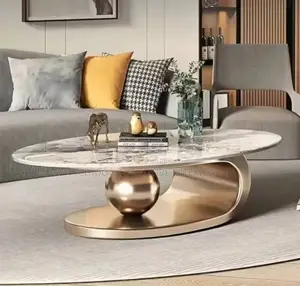 Luxury 1ball Center Table Black and Gold