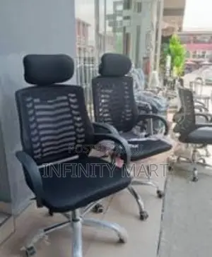 Office Chair With Headrest (Swivel Base)