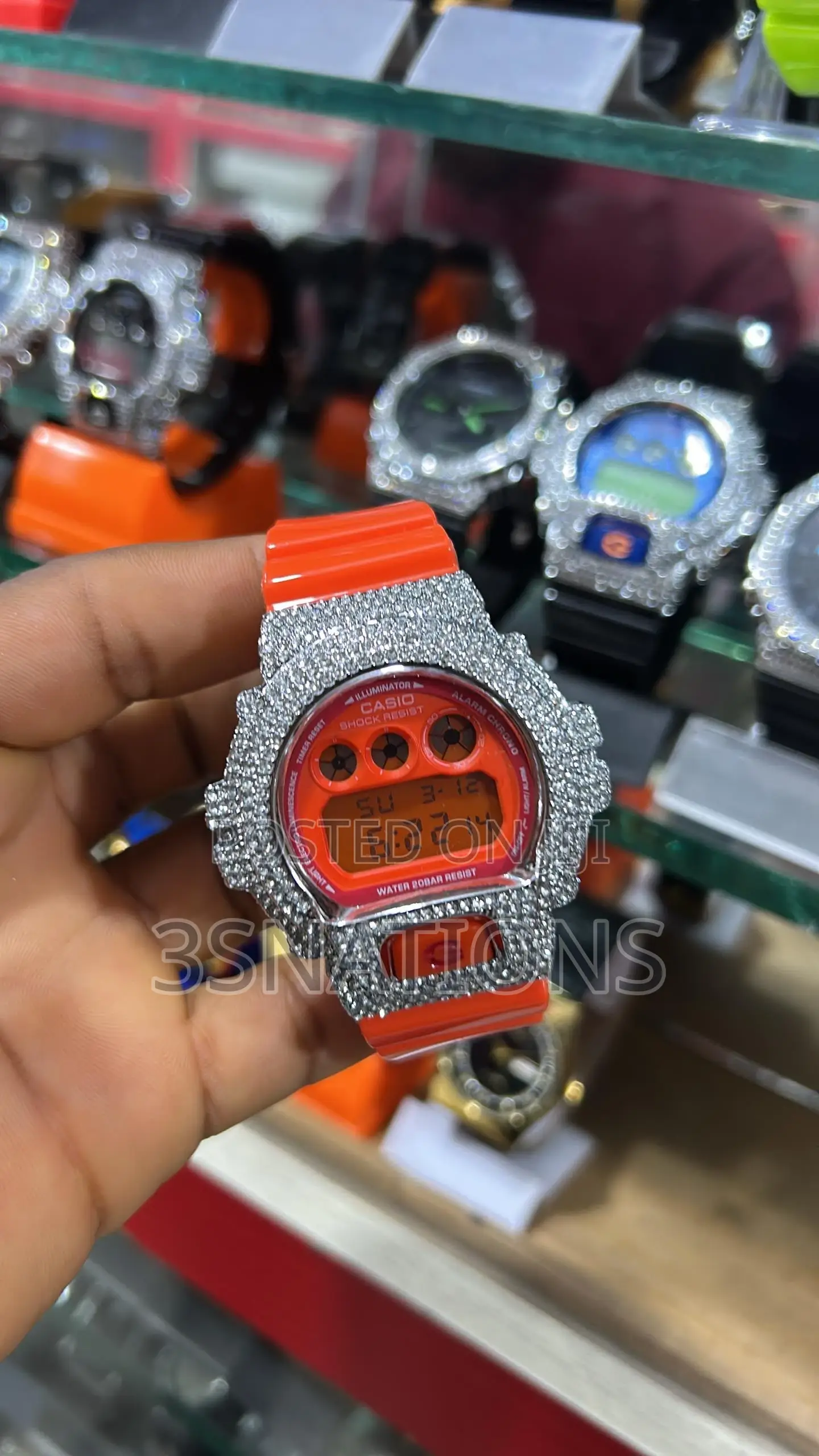 G-Shock Iced-Out Digital Watch 