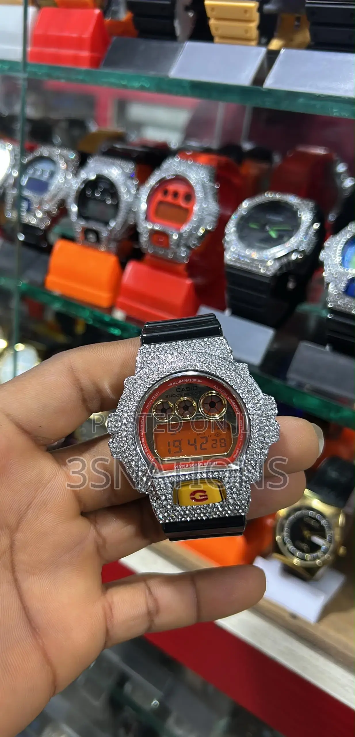  G-Shock Iced-Out Digital Watch 