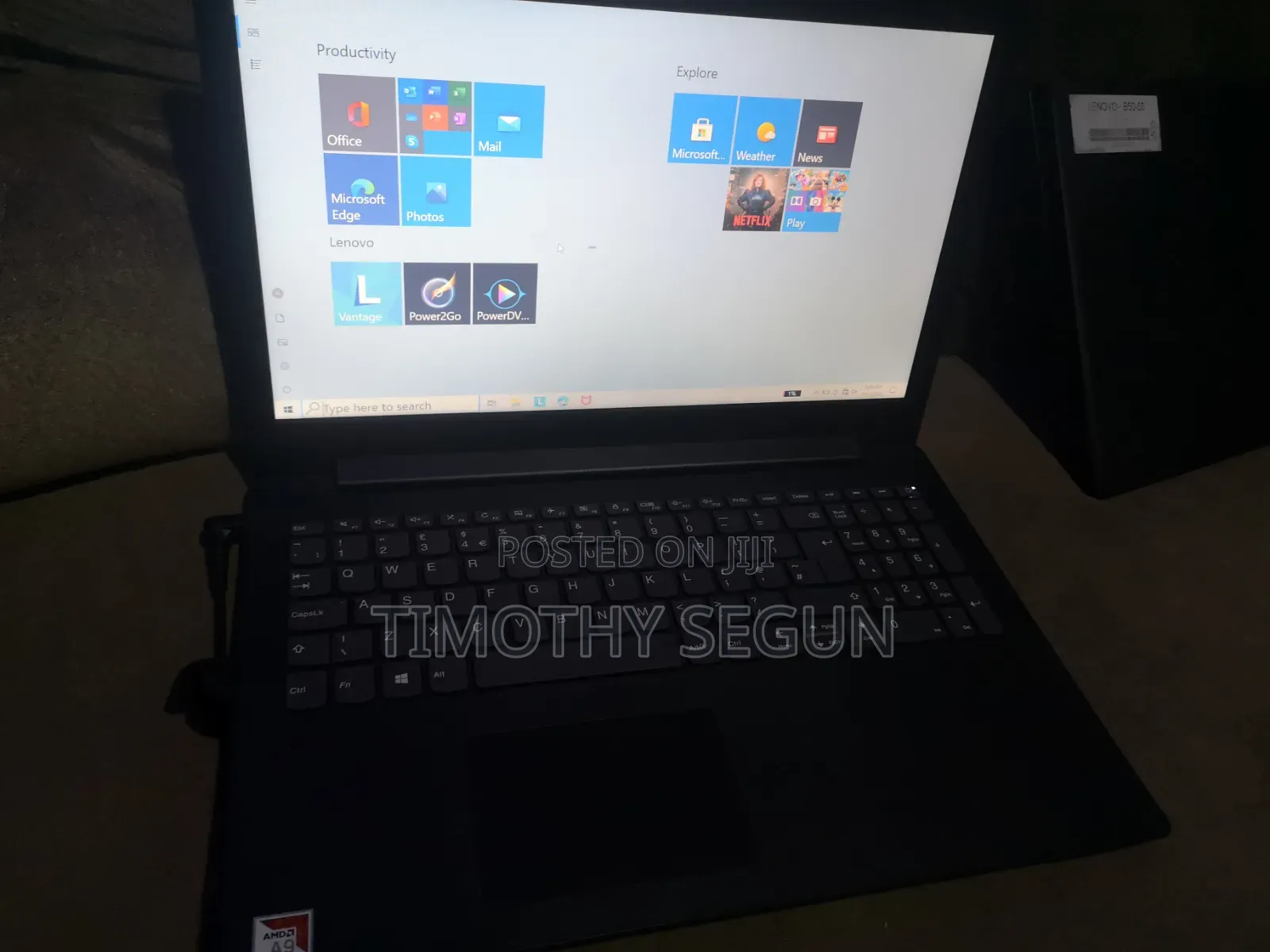 Laptop Lenovo 8GB AMD A8 SSD 128GB