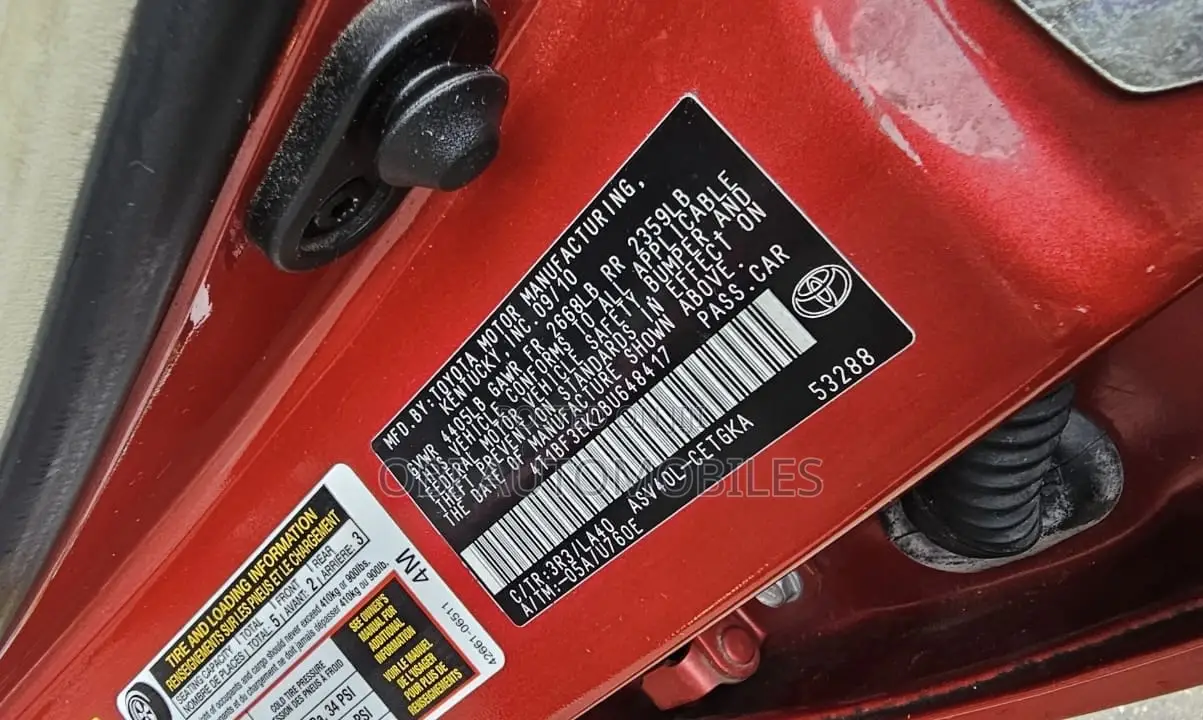 Toyota Camry 2011 Red