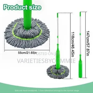 Quick Drying Super Absorbent Microfiber Twisting 3600 Mop