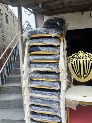 Premium Gold Frame Banquet Chairs - Brand New Stackable Event Seats