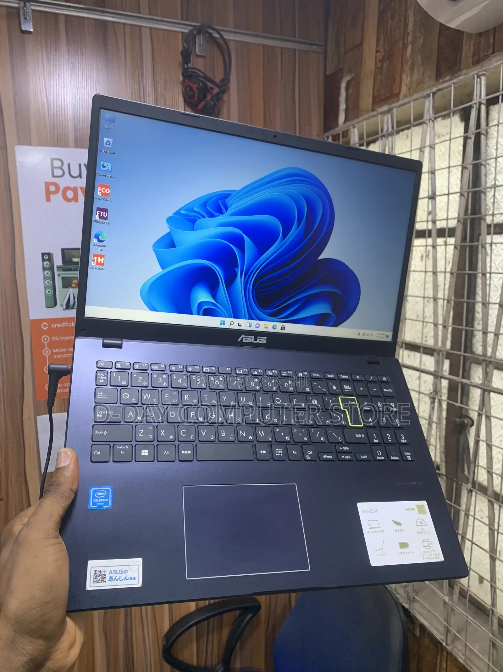 Laptop Asus Vivobook 15 4GB Intel Celeron SSD 128GB