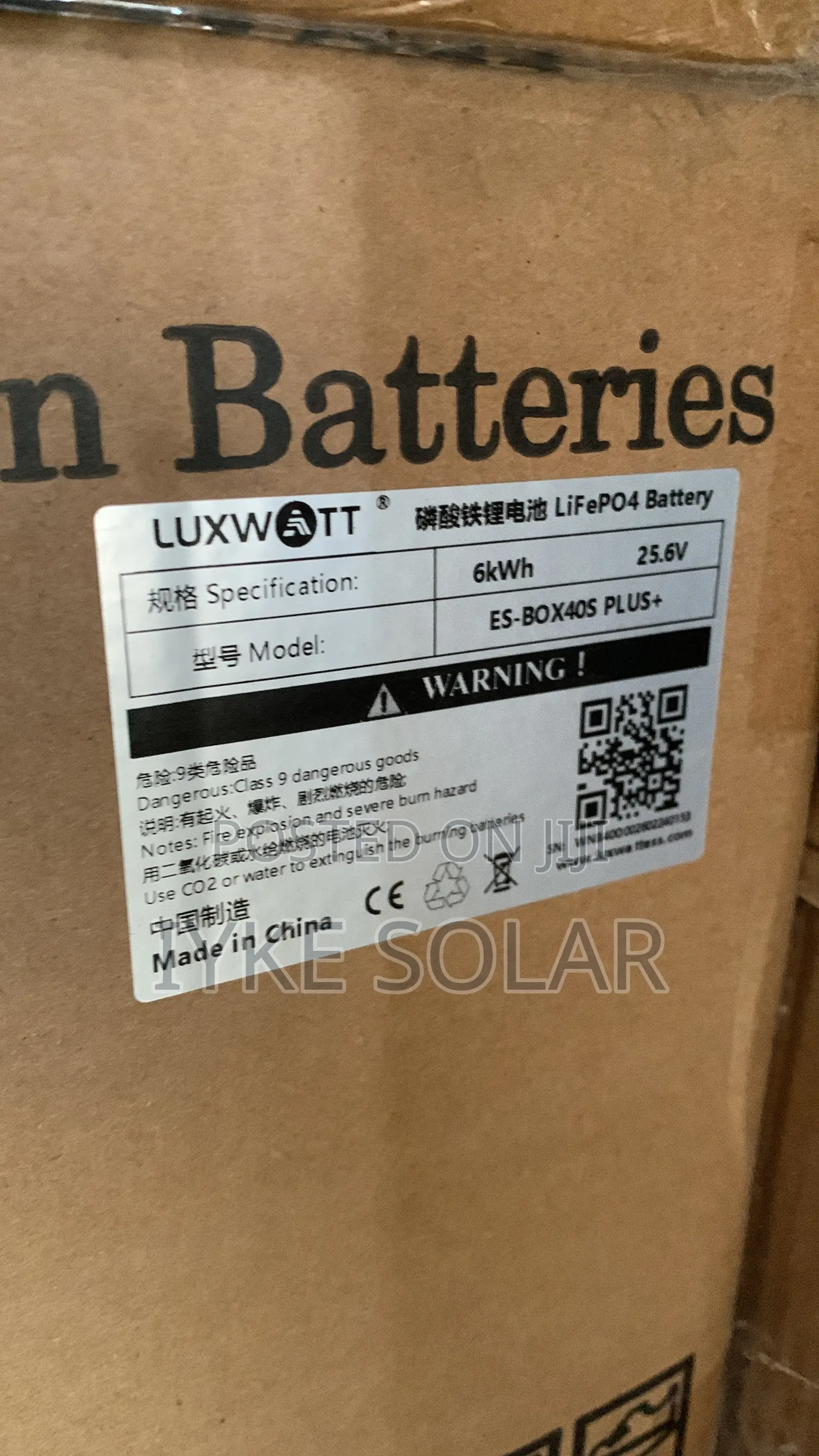 6kwh 24v Luxwatt Lithium Ion Battery