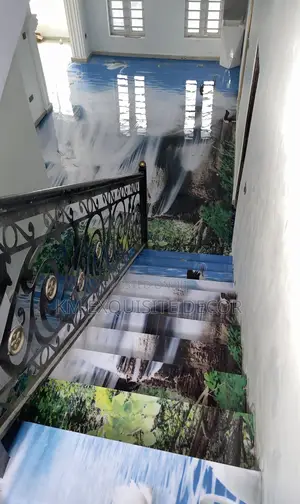 River Waterfall Epoxy Floor