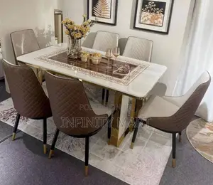 Luxurious Brown 6 Seater Dining
