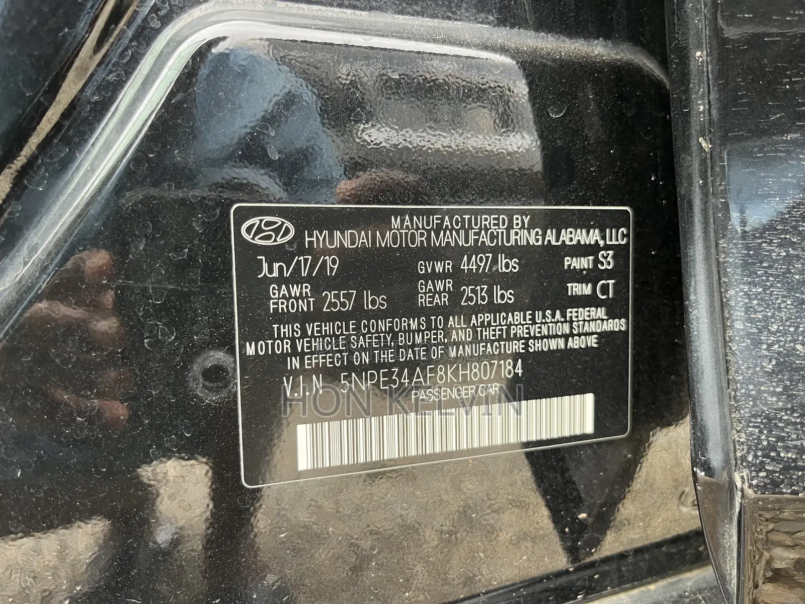 Hyundai Sonata 2019 Black