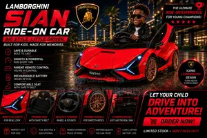 Bold Looks. Premium Feel With Red Color Lamborghini Ride on Car