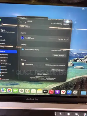 Laptop Apple MacBook Pro 2020 16GB Intel Core i7 SSD 512GB