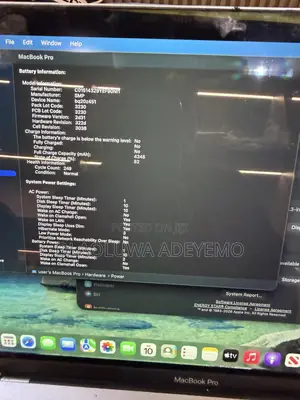 Laptop Apple MacBook Pro 2020 16GB Intel Core i7 SSD 512GB