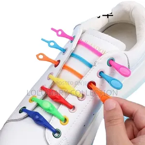 12pcs No Tie Silicone Shoelaces Elastic Stretch Shoe Laces For All