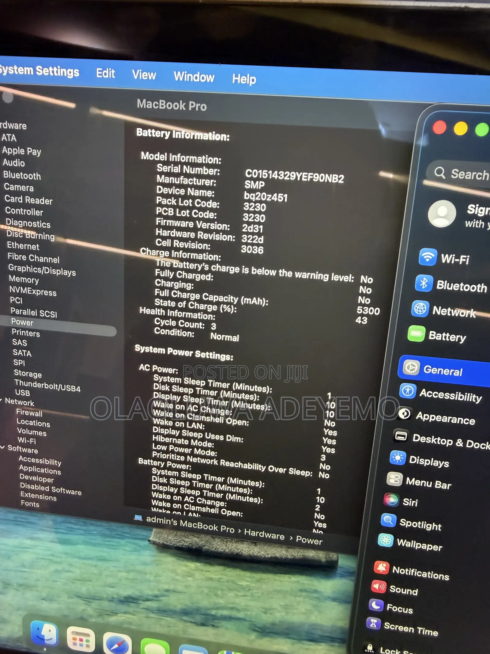 Laptop Apple MacBook Pro 2020 16GB Intel Core i5 SSD 512GB
