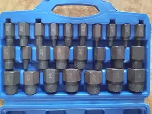 Professional 25-Piece Chrome-Molybdenum Screw Extractor Set