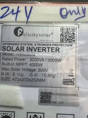 Felicity 3kva Hybrid Solar Inverter