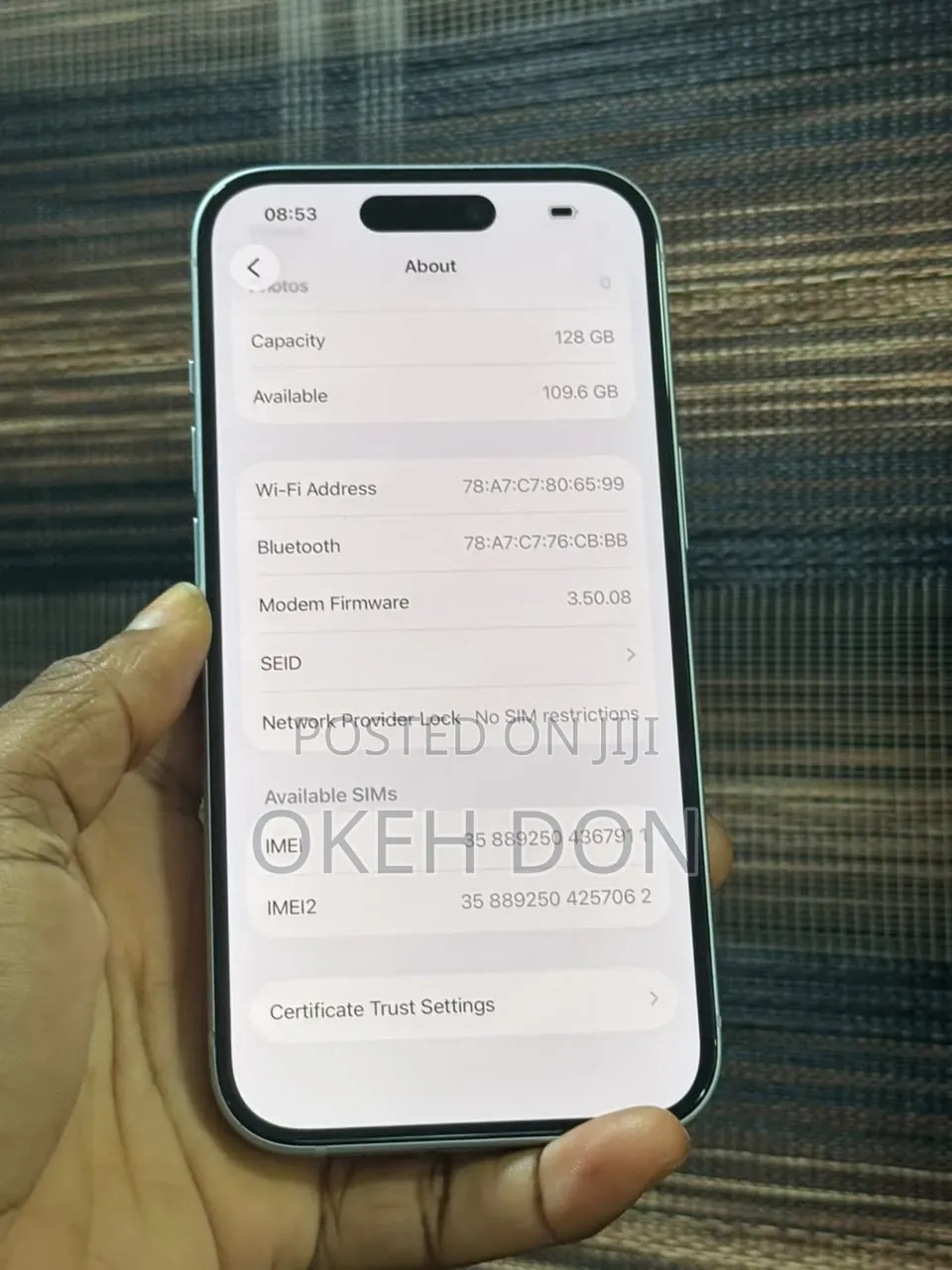 Apple iPhone 15 128 GB White