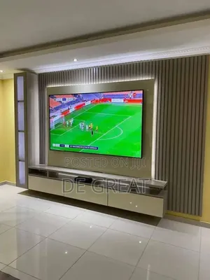 Tv Console Design With Plywood and Panel